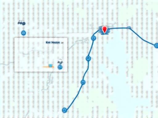Dashboard view of a map with multiple fleet vehicles tracked